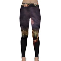 New Year’s Evein Sydney Australia Opera House Celebration Fireworks Classic Yoga Leggings by Sapixe