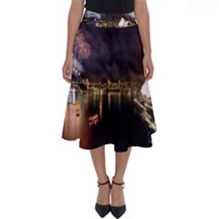 New Year’s Evein Sydney Australia Opera House Celebration Fireworks Perfect Length Midi Skirt by Sapixe