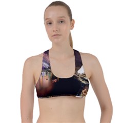 New Year’s Evein Sydney Australia Opera House Celebration Fireworks Criss Cross Racerback Sports Bra by Sapixe