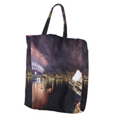 New Year’s Evein Sydney Australia Opera House Celebration Fireworks Giant Grocery Zipper Tote by Sapixe