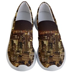 New York City At Night Future City Night Women s Lightweight Slip Ons by Sapixe