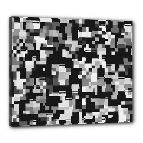 Noise Texture Graphics Generated Canvas 24  X 20  by Sapixe