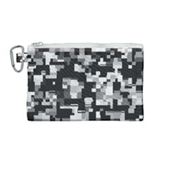 Noise Texture Graphics Generated Canvas Cosmetic Bag (medium) by Sapixe