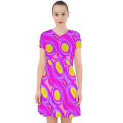 Noise Texture Graphics Generated Adorable In Chiffon Dress