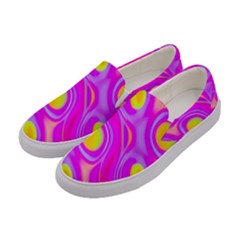 Noise Texture Graphics Generated Women s Canvas Slip Ons by Sapixe