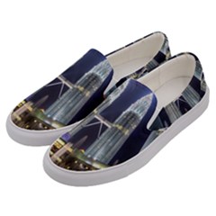 New Years Eve Petronas Towers Kuala Lumpur Malaysia Men s Canvas Slip Ons by Sapixe