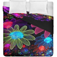 Nice 3d Flower Duvet Cover Double Side (king Size) by Sapixe