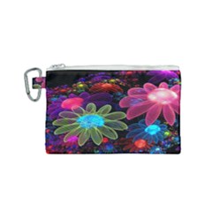 Nice 3d Flower Canvas Cosmetic Bag (small) by Sapixe