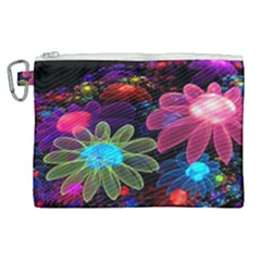 Nice 3d Flower Canvas Cosmetic Bag (xl) by Sapixe