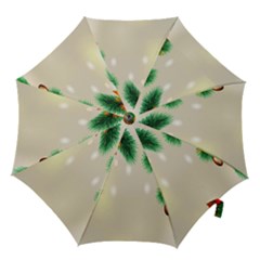 Ornament Christmast Pattern Hook Handle Umbrellas (large) by Sapixe