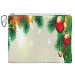 Ornament Christmast Pattern Canvas Cosmetic Bag (xxl) by Sapixe