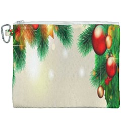 Ornament Christmast Pattern Canvas Cosmetic Bag (xxxl) by Sapixe