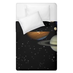 Outer Space Planets Solar System Duvet Cover Double Side (single Size) by Sapixe