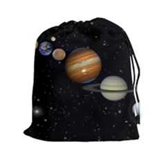 Outer Space Planets Solar System Drawstring Pouches (xxl) by Sapixe