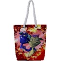 Ove Hearts Cute Valentine Dragon Full Print Rope Handle Tote (Small) View1