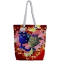 Ove Hearts Cute Valentine Dragon Full Print Rope Handle Tote (Small) View2