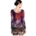 New Year New Year’s Eve In Salzburg Austria Holiday Celebration Fireworks Long Sleeve Bodycon Dress View2