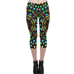 Liven Up In Love Light And Sun Capri Leggings  by pepitasart