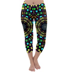 Liven Up In Love Light And Sun Capri Winter Leggings  by pepitasart