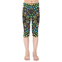 Liven Up In Love Light And Sun Kids  Capri Leggings  by pepitasart