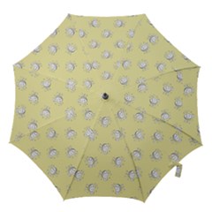 Cute Kids Drawing Motif Pattern Hook Handle Umbrellas (small) by dflcprints