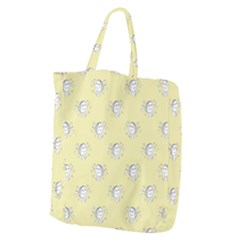 Cute Kids Drawing Motif Pattern Giant Grocery Zipper Tote by dflcprints