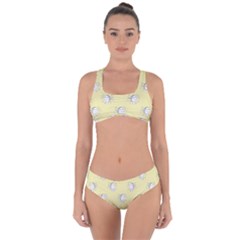 Cute Kids Drawing Motif Pattern Criss Cross Bikini Set by dflcprints