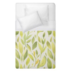 Green Leaves Nature Patter Duvet Cover (single Size) by paulaoliveiradesign