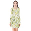 Green Leaves Nature Patter Flare Dress View1