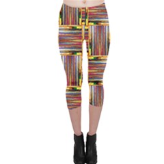 Artwork By Patrick-squares-3 Capri Leggings  by ArtworkByPatrick