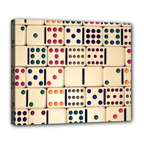 Old Domino Stones Deluxe Canvas 24  X 20   by Sapixe