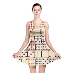 Old Domino Stones Reversible Skater Dress by Sapixe