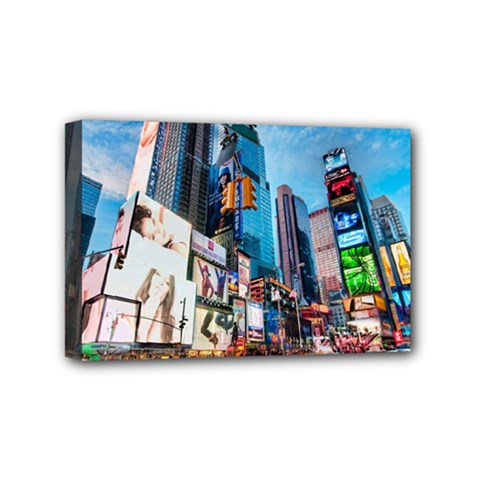 New York City Mini Canvas 6  X 4  by Sapixe