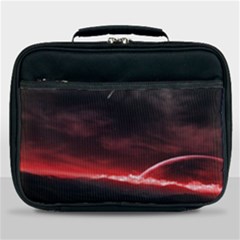 Outer Space Red Stars Star Lunch Bag by Sapixe