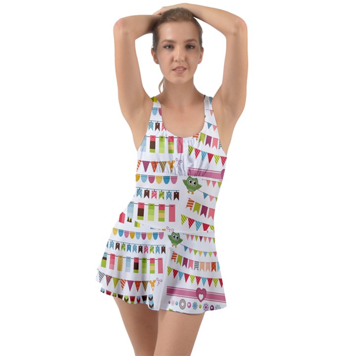 Owl Pattern Swimsuit