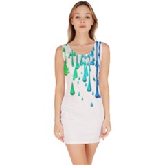 Paint Drops Artistic Bodycon Dress by Sapixe