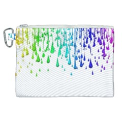 Paint Drops Artistic Canvas Cosmetic Bag (xl) by Sapixe