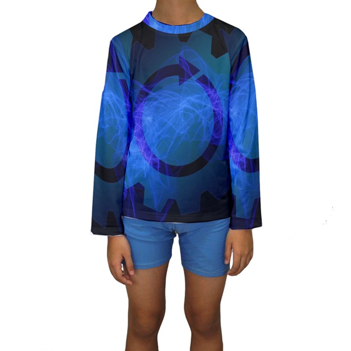 Particles Gear Circuit District Kids  Long Sleeve Swimwear