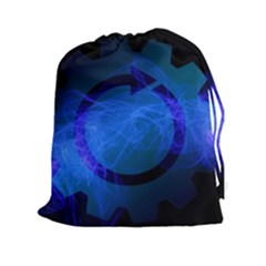 Particles Gear Circuit District Drawstring Pouches (xxl) by Sapixe