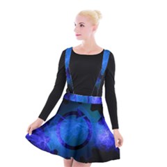 Particles Gear Circuit District Suspender Skater Skirt by Sapixe