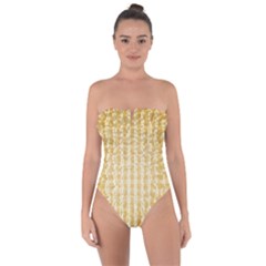 Pattern Abstract Background Tie Back One Piece Swimsuit