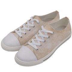 Pattern Background Beige Cream Women s Low Top Canvas Sneakers by Sapixe