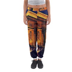 Paris Cityscapes Lights Multicolor France Women s Jogger Sweatpants by Sapixe