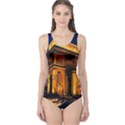 Paris Cityscapes Lights Multicolor France One Piece Swimsuit View1