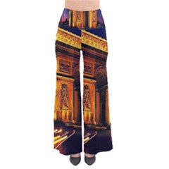 Paris Cityscapes Lights Multicolor France So Vintage Palazzo Pants by Sapixe