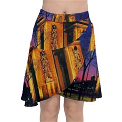 Paris Cityscapes Lights Multicolor France Chiffon Wrap by Sapixe