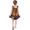 Paris Cityscapes Lights Multicolor France Kids  Sleeveless Dress View2