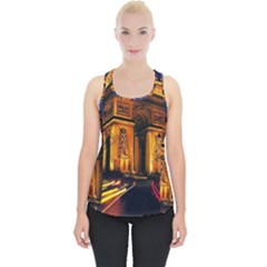 Paris Cityscapes Lights Multicolor France Piece Up Tank Top by Sapixe