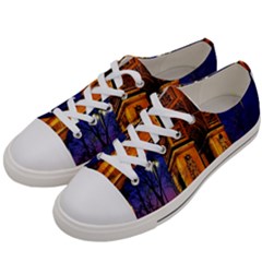 Paris Cityscapes Lights Multicolor France Women s Low Top Canvas Sneakers by Sapixe