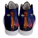 Paris Cityscapes Lights Multicolor France Women s Hi-Top Skate Sneakers View4